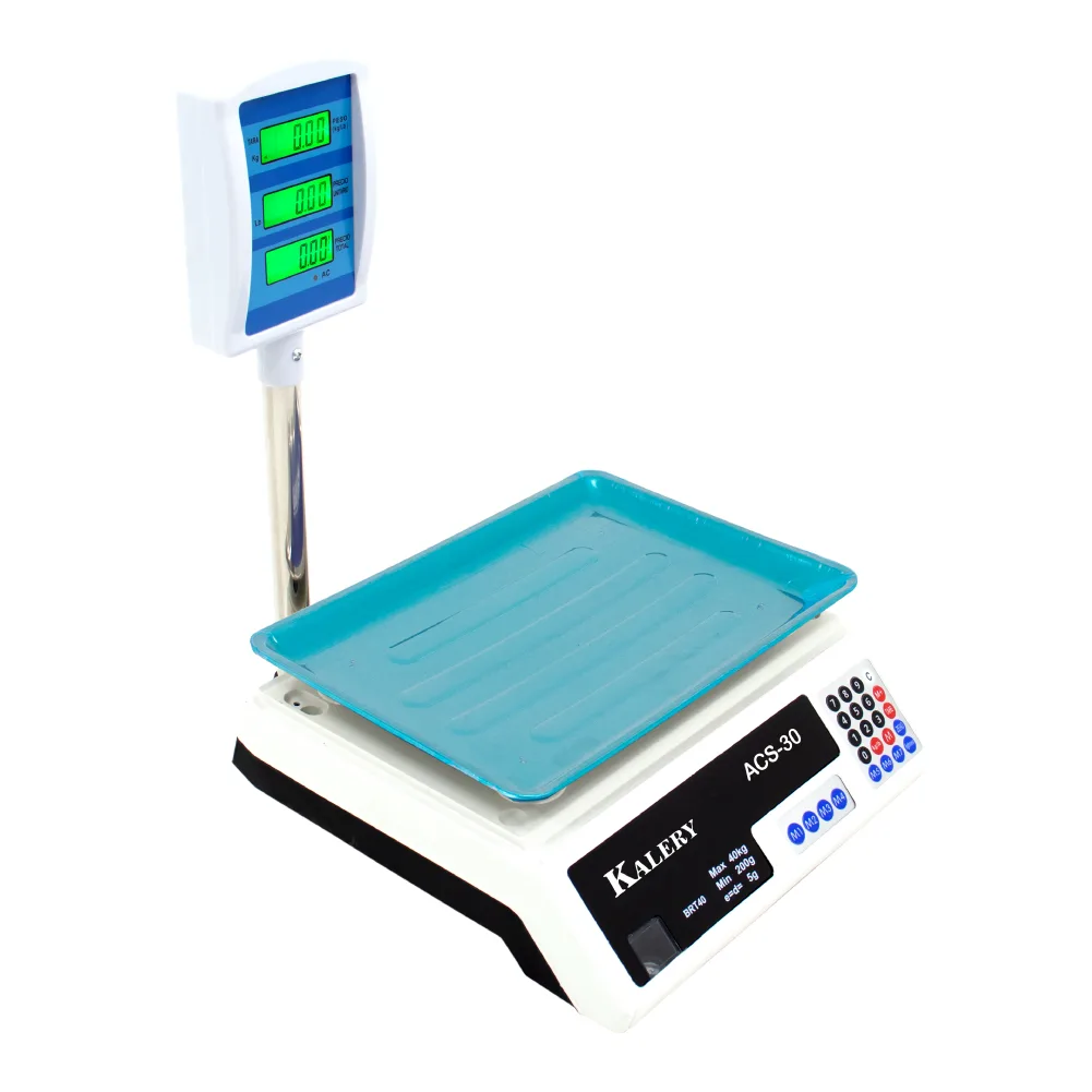 Balanza Comercial Kalery ACS-D-BT de 30 Kilos